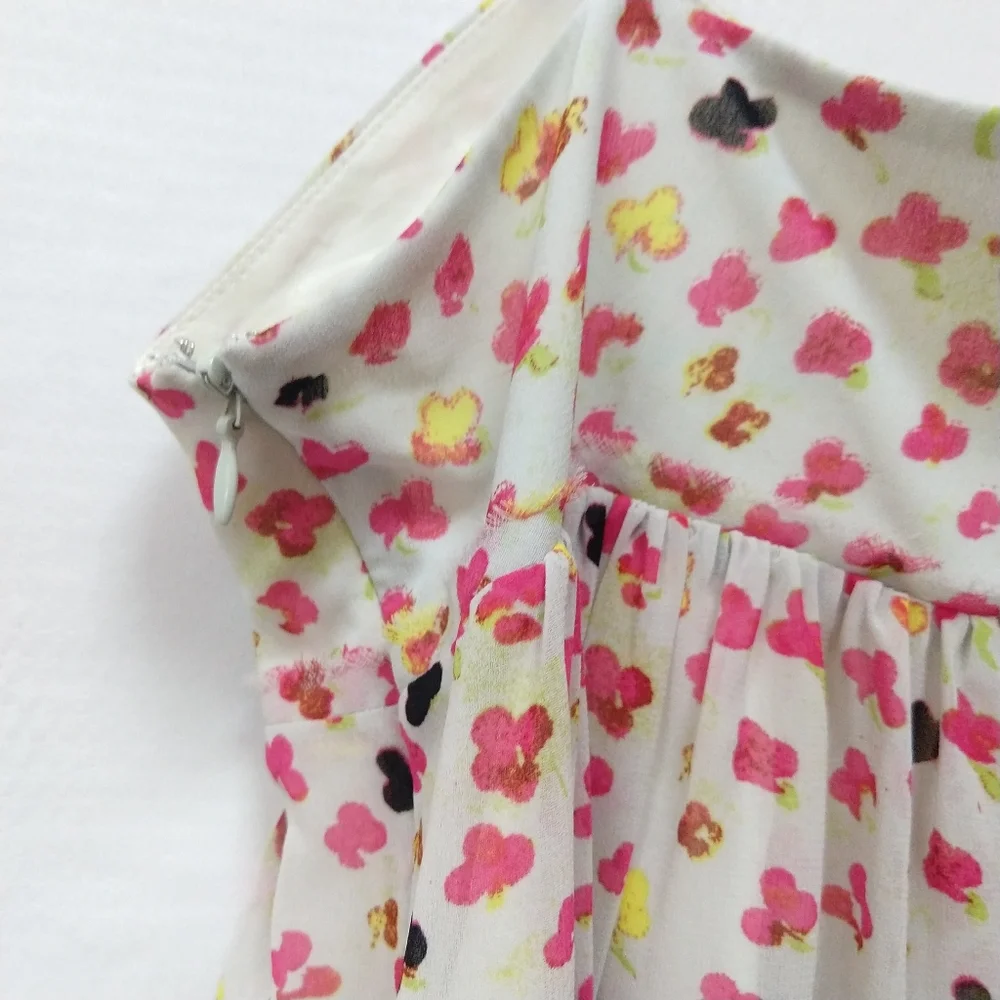 RACHEL Rachel Roy Floral Empire Waist Chiffon Dress Size XL - Picture 14 of 16
